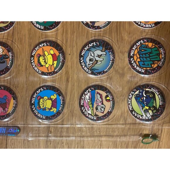 Worlds Of Fun Hawaiian Milkcaps Thrilla Gorilla Pogs Lot of 1993 - Picture 8 of 10